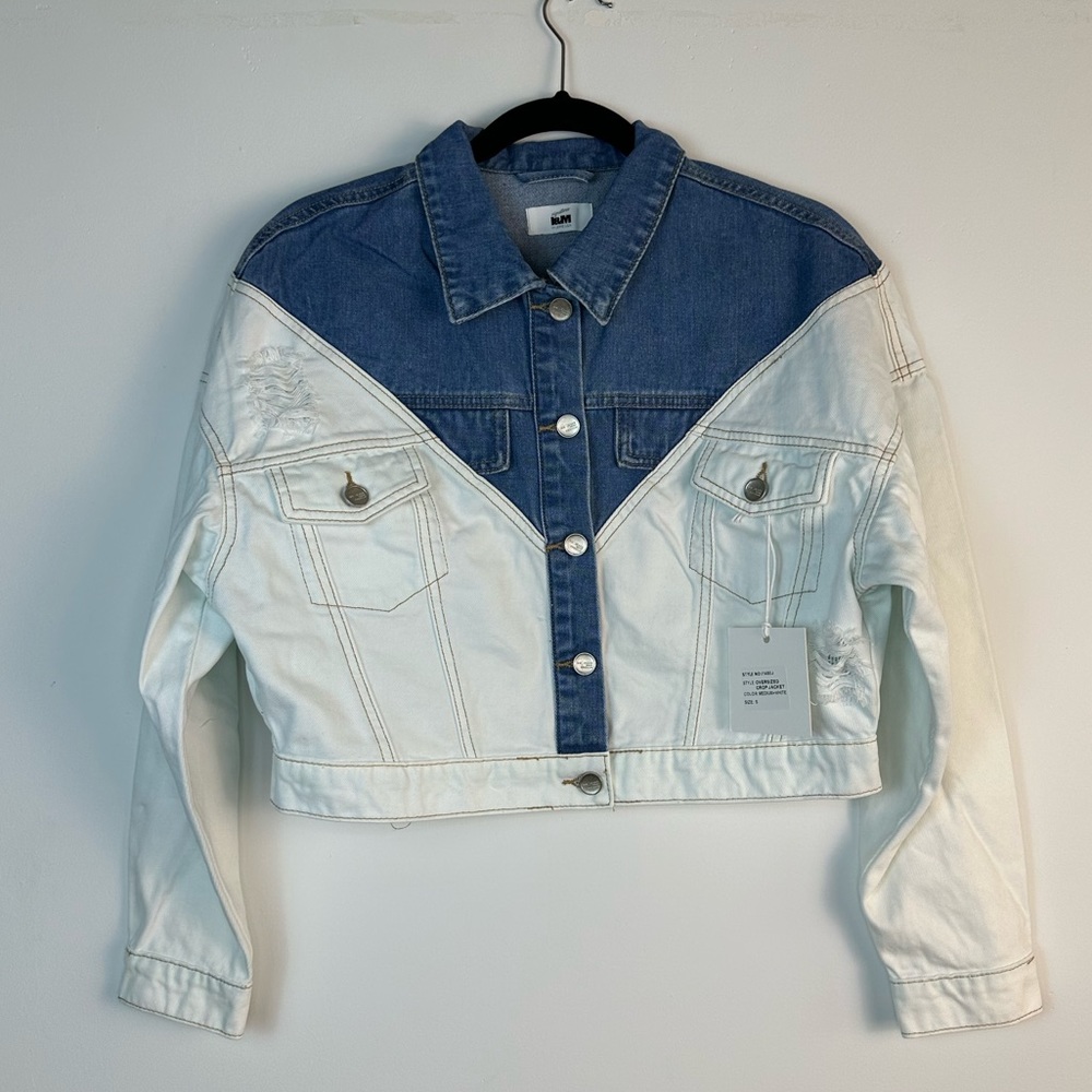 OVERSIZED CROP DENIM JACKET